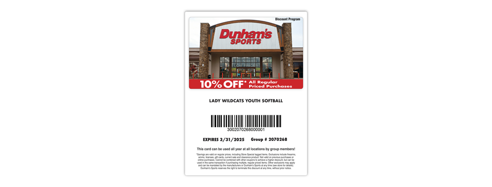 10% off All Year at Dunham's Sporting Goods