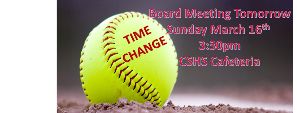 ***TIME CHANGE***